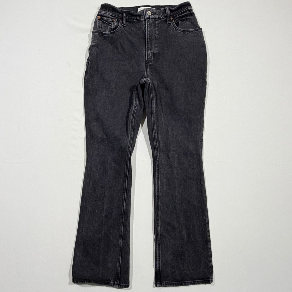 Abercrombie & Fitch Flare Jeans Women's 27/4S Black Curve Love 70s High Rise